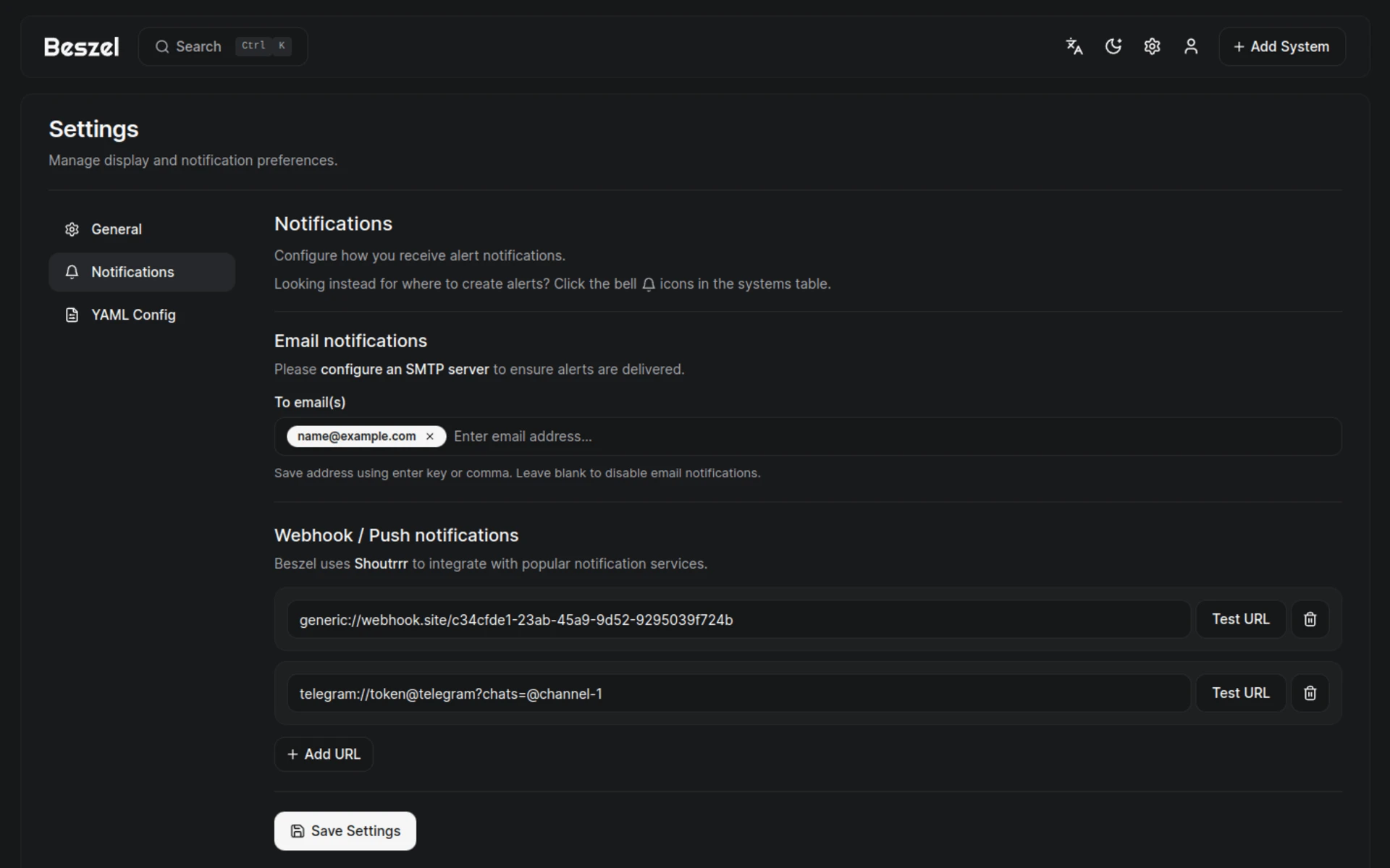 Beszel, screenshot 3